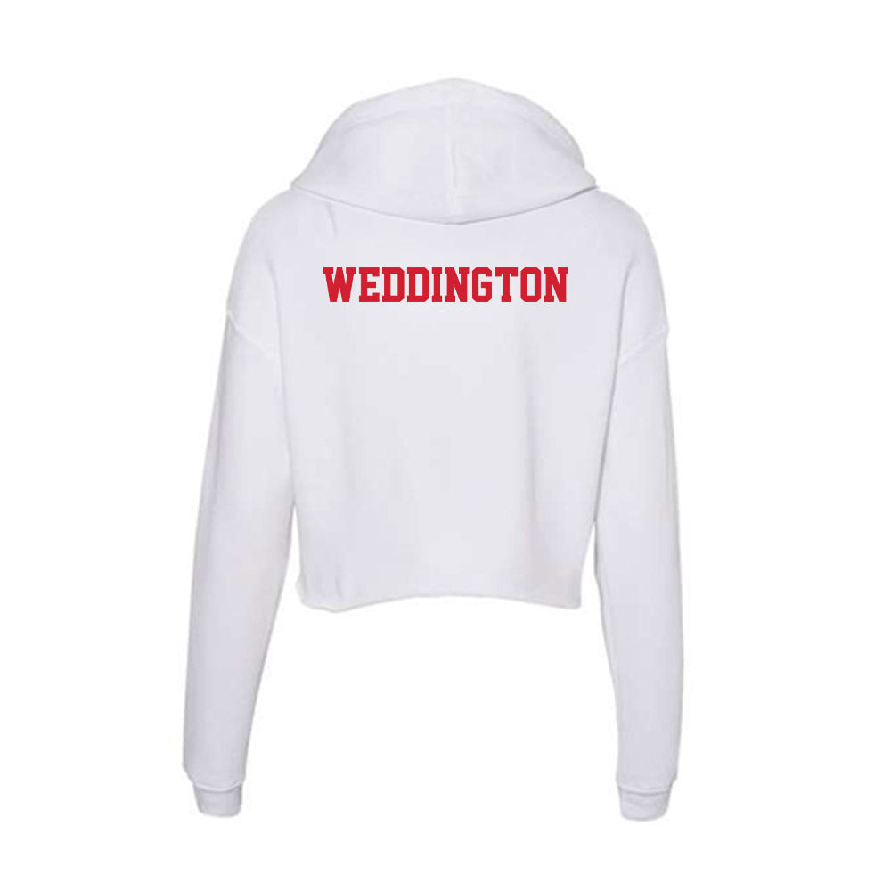 Pitt State - NCAA Men's Track & Field : Griouard Weddington - Women's Crop Fleece Hoodie-1