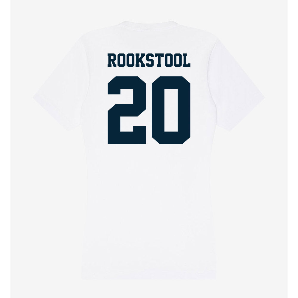 Utah State - NCAA Women's Basketball : Kylani Rookstool - Women's V-Neck T-Shirt-1