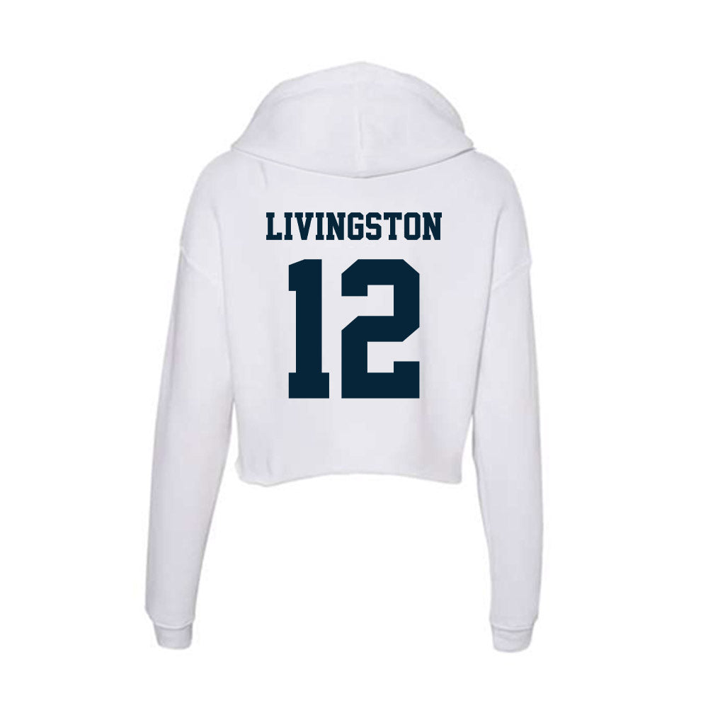 Utah State - NCAA Women's Basketball : Elise Livingston - Women's Crop Fleece Hoodie-1