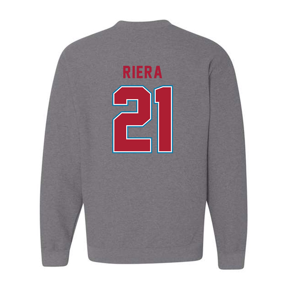 LMU - NCAA Baseball : Niko Riera - Crewneck Sweatshirt-1