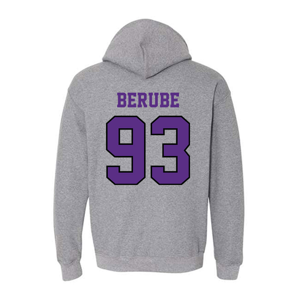 Stonehill - NCAA Football : Brenden Berube - Classic Shersey Hooded Sweatshirt-1