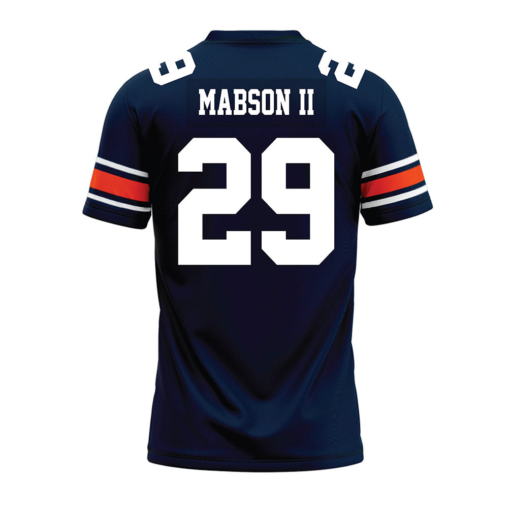 Auburn - NCAA Football : Omar Mabson II - Navy Premium Football Jersey-1