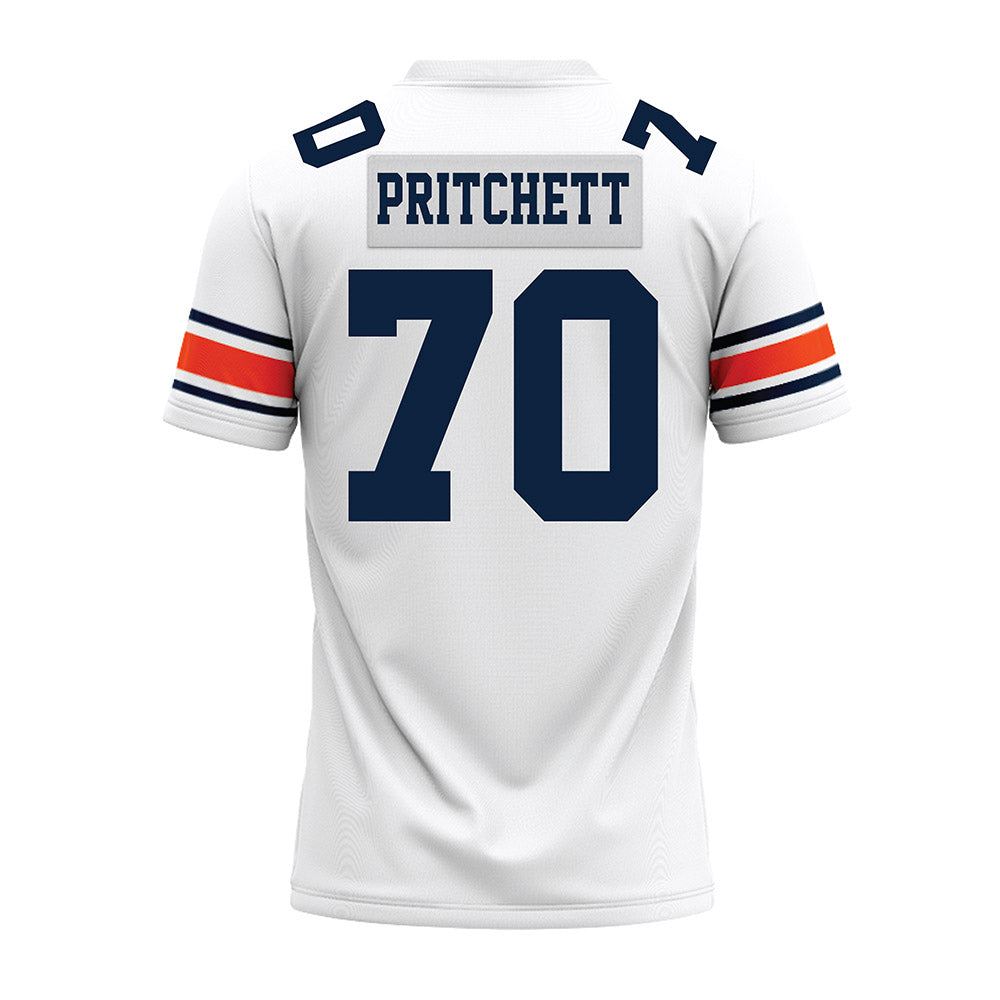 Auburn - NCAA Football : Parker Pritchett - White Premium Football Jersey-1