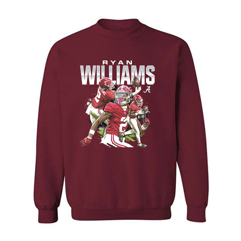 Alabama - NCAA Football : Ryan Williams - Player Collage Crewneck Sweatshirt