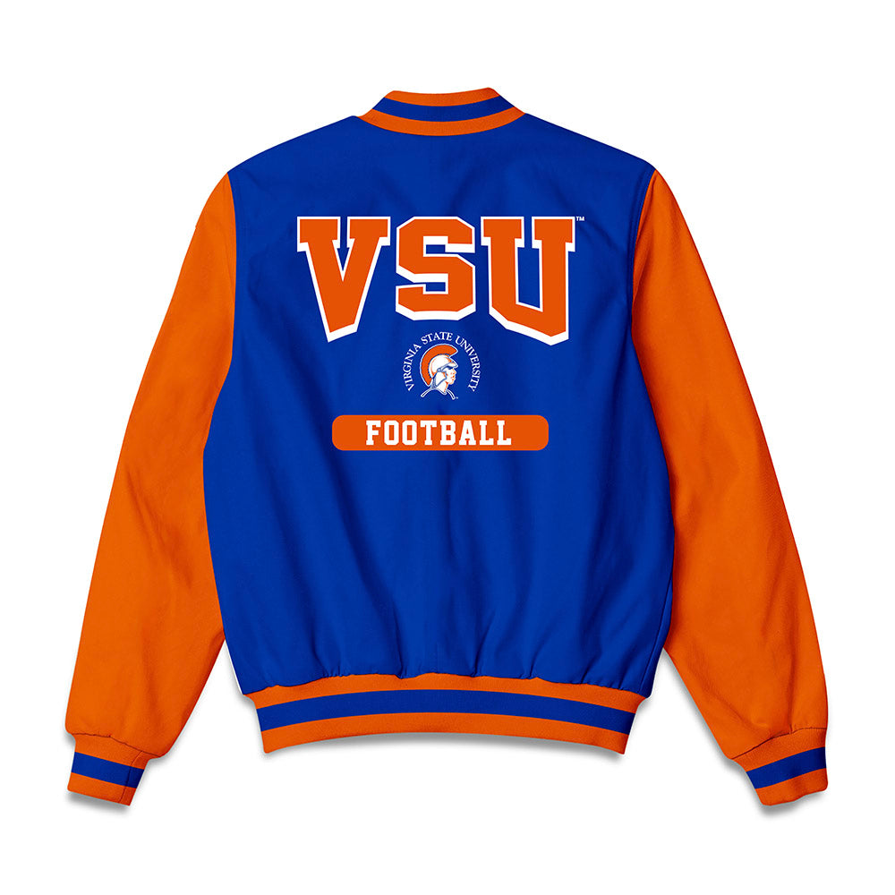 Virginia State - NCAA Football : Christopher Blue - Bomber Jacket-1