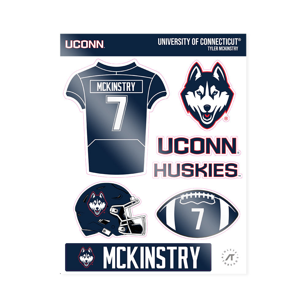 UConn - NCAA Football : Tyler McKinstry - Sticker Sheet-0