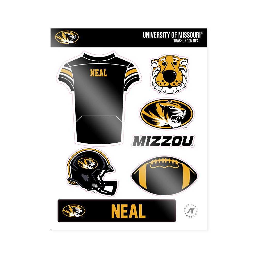 Missouri - NCAA Football : Trashundon Neal - Sticker Sheet-0