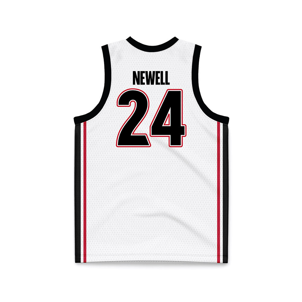 Georgia - NCAA Men's Basketball : Jaden Newell - White Basketball Jersey-1