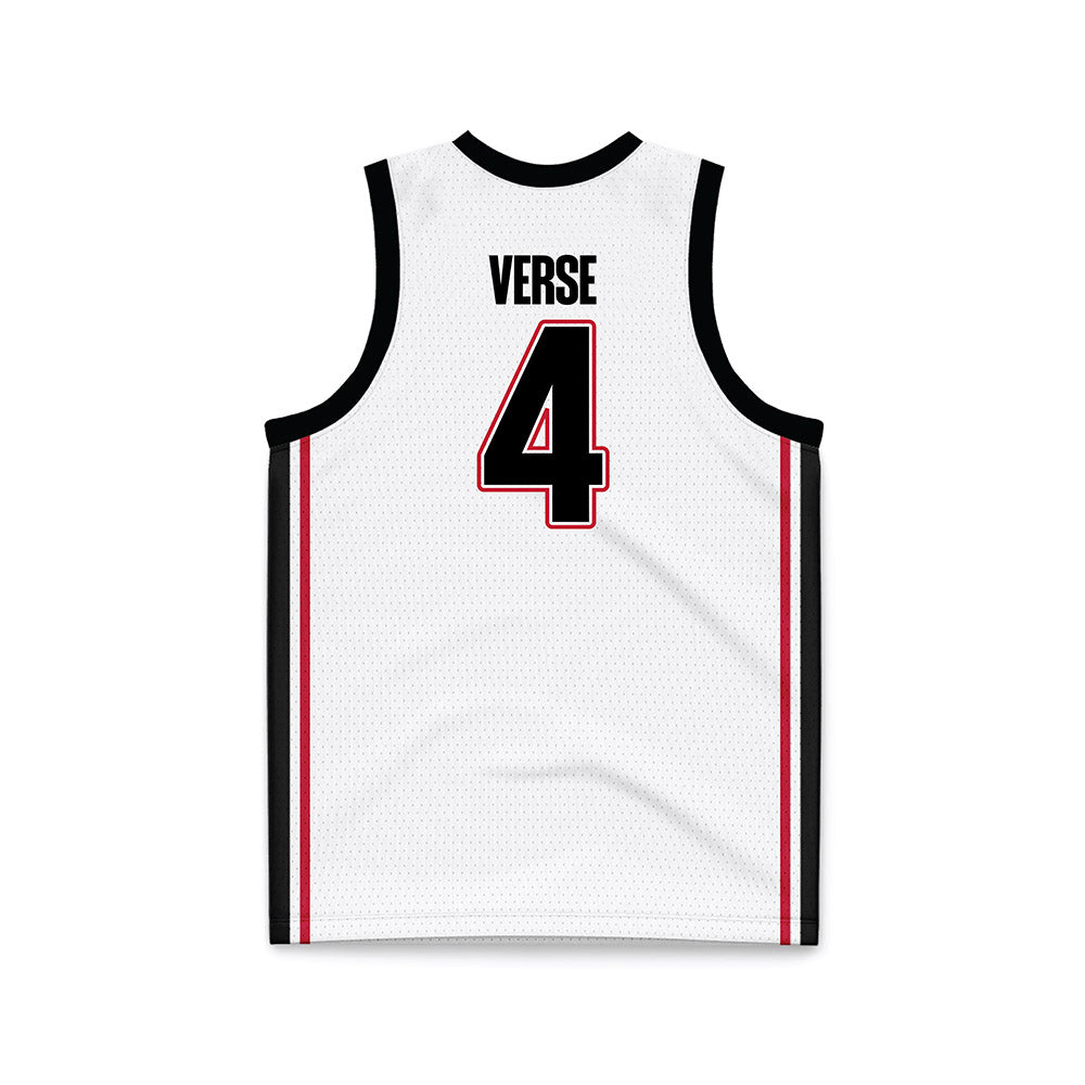 Georgia - NCAA Women's Basketball : Miyah Verse - White Basketball Jersey-1
