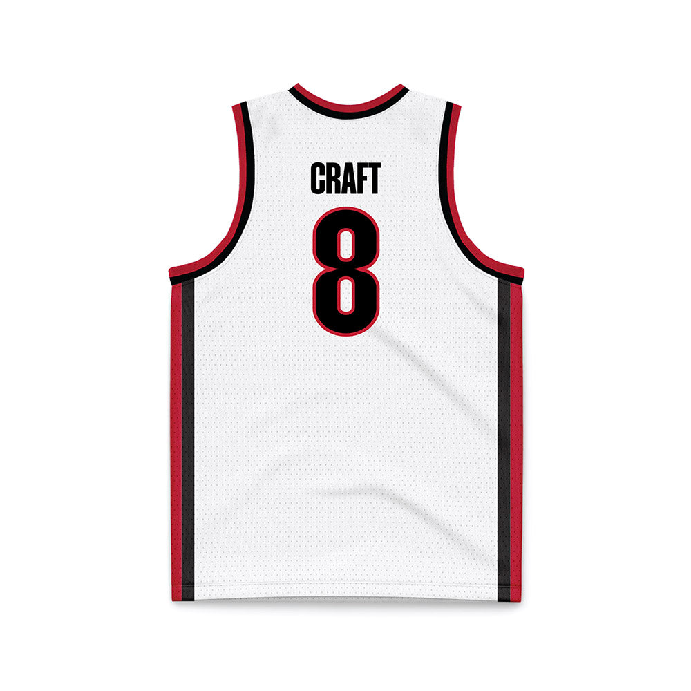 Georgia - NCAA Women's Basketball : Zhen Craft - White Basketball Jersey-1