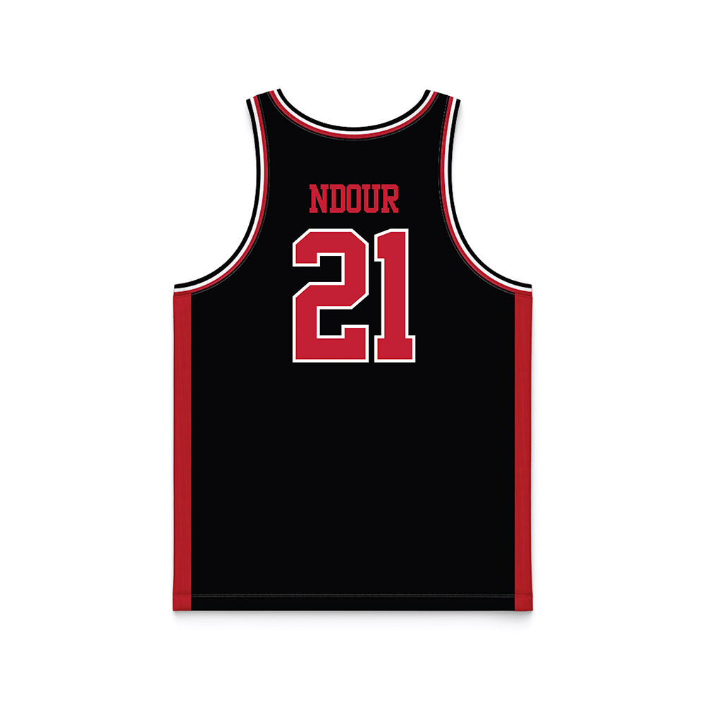 Georgia - NCAA Women's Basketball : Aicha Ndour - Black Basketball Jersey-1