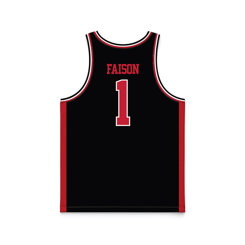 Georgia - NCAA Women's Basketball : Jocelyn Faison - Black Basketball Jersey-1