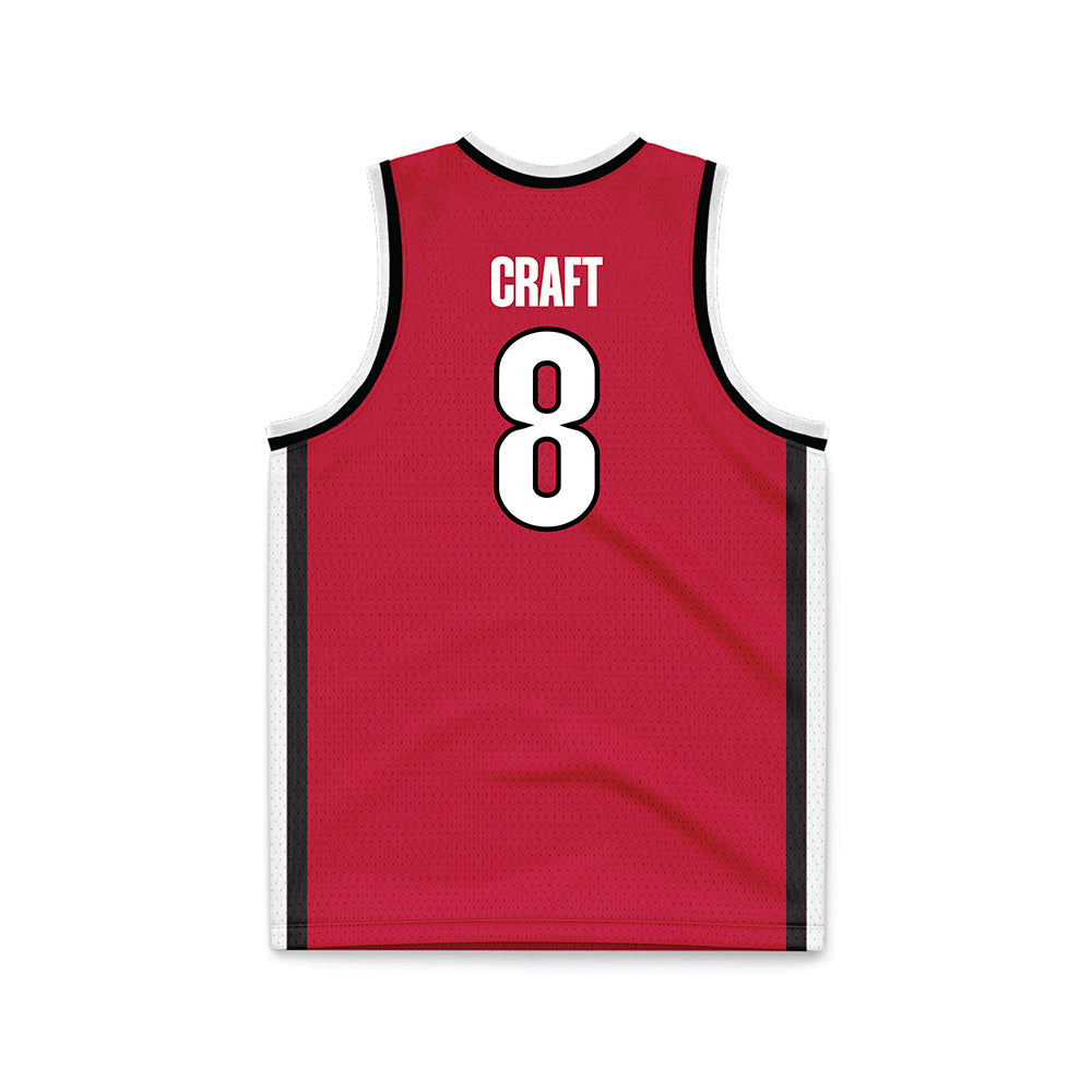 Georgia - NCAA Women's Basketball : Zhen Craft - Red Basketball Jersey-1