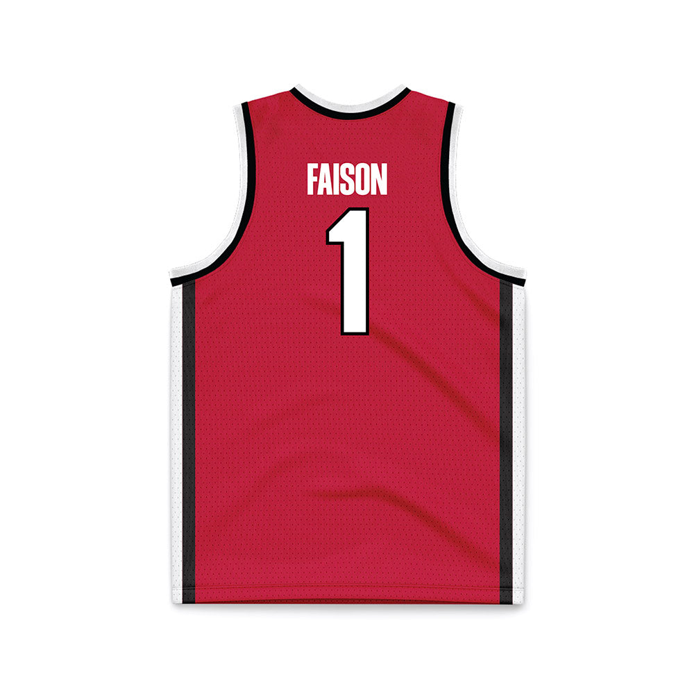 Georgia - NCAA Women's Basketball : Jocelyn Faison - Red Basketball Jersey-1