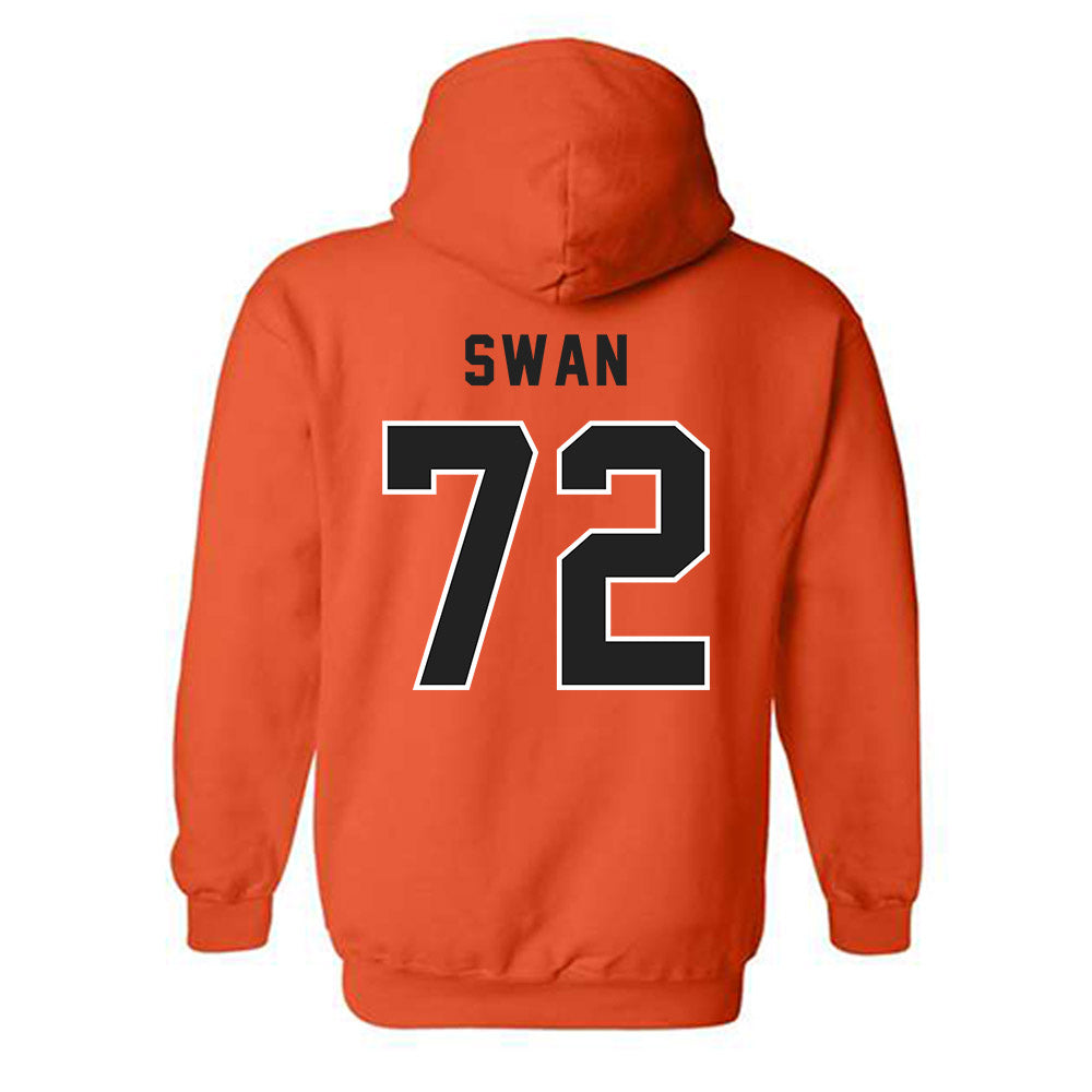 ECU - NCAA Football : Trevionte Swan - Classic Shersey Hooded Sweatshirt-1