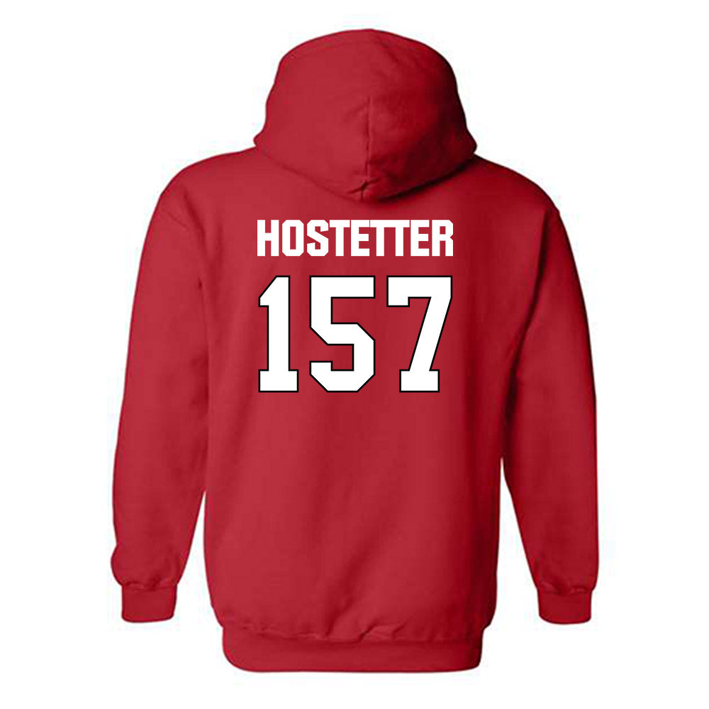 MSUM - NCAA Wrestling : Gunner Hostetter - Classic Shersey Hooded Sweatshirt-1