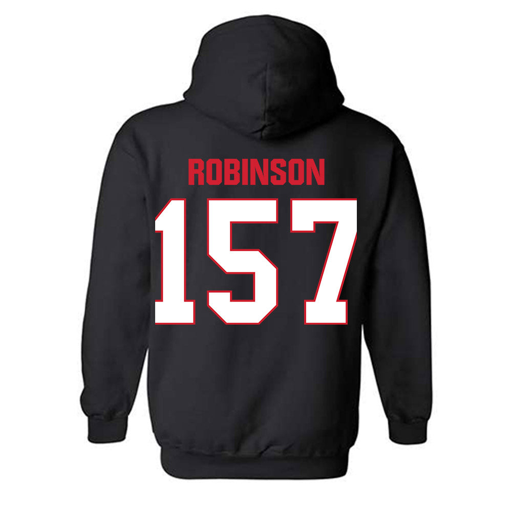 MSUM - NCAA Wrestling : Beau Robinson - Classic Shersey Hooded Sweatshirt-3