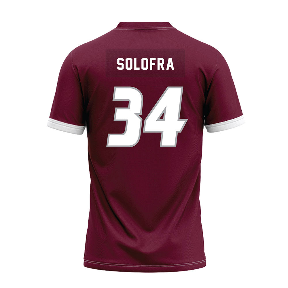 UWLAX - NCAA Football : Quinn Solofra - Premium Football Jersey-1