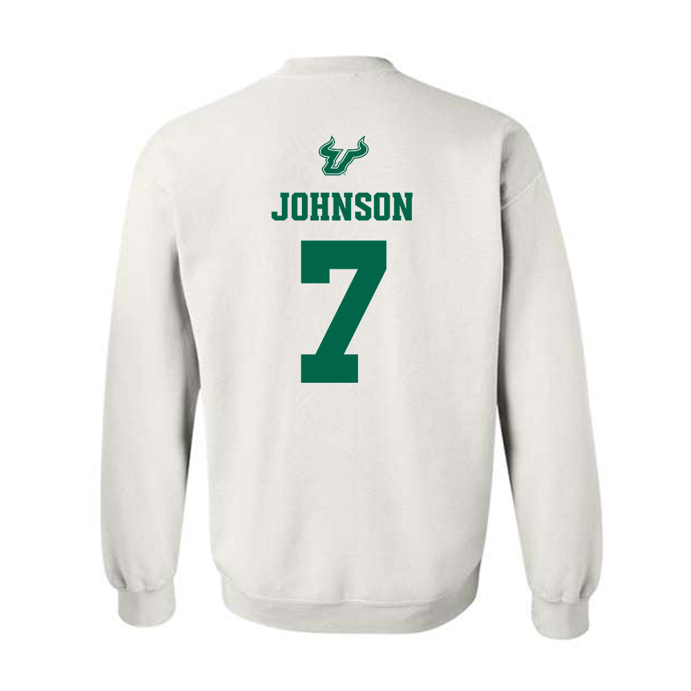 USF - NCAA Men's Basketball : Jayden Johnson - EDGE Classic Shersey Crewneck Sweatshirt-1