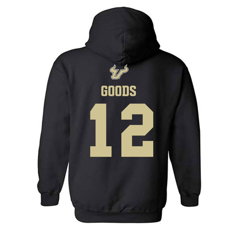 USF - NCAA Men's Basketball : Richard Goods - EDGE Classic Shersey Hooded Sweatshirt-1