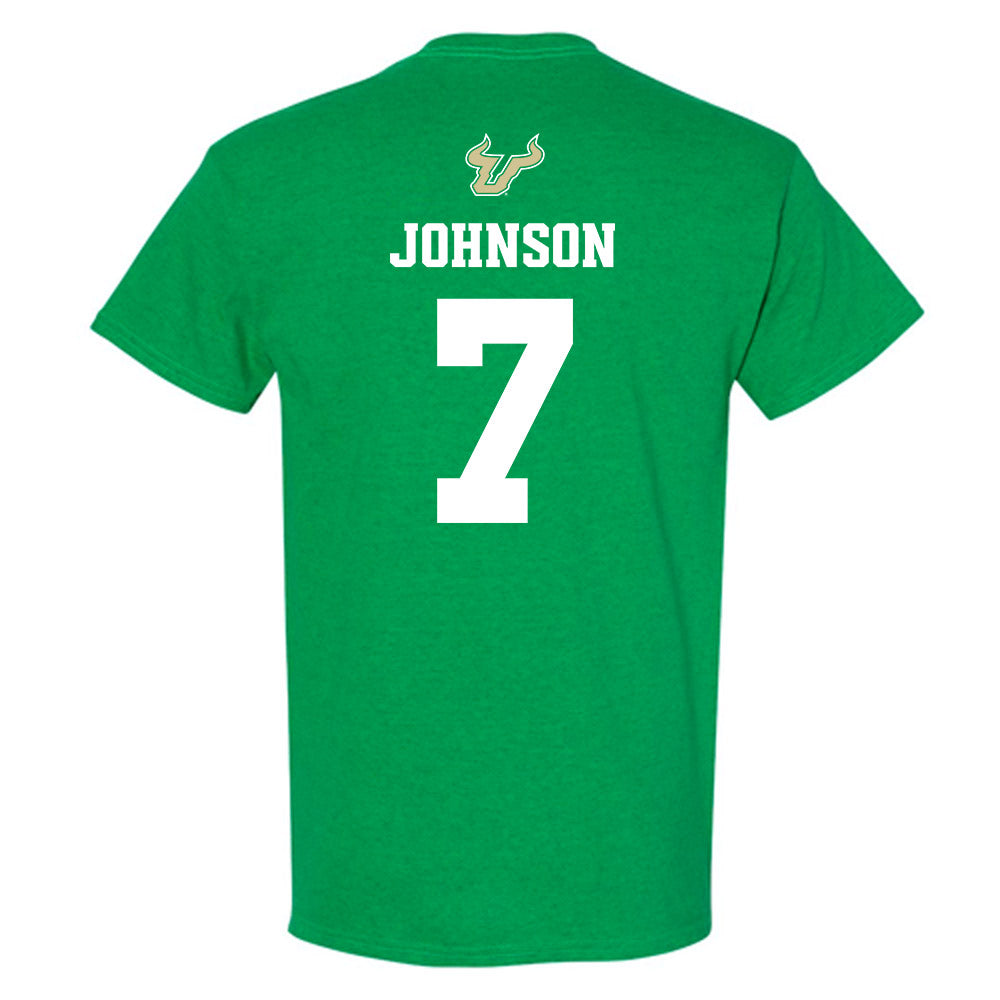 USF - NCAA Men's Basketball : Jayden Johnson - EDGE Classic Shersey T-Shirt-1