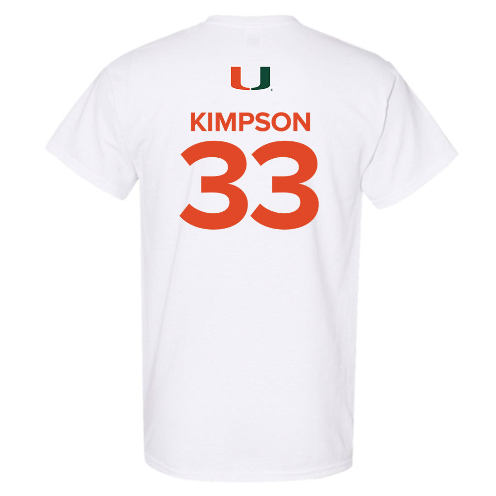 Miami - NCAA Women's Basketball : Amarachi Kimpson - Replica Shersey T-Shirt-1