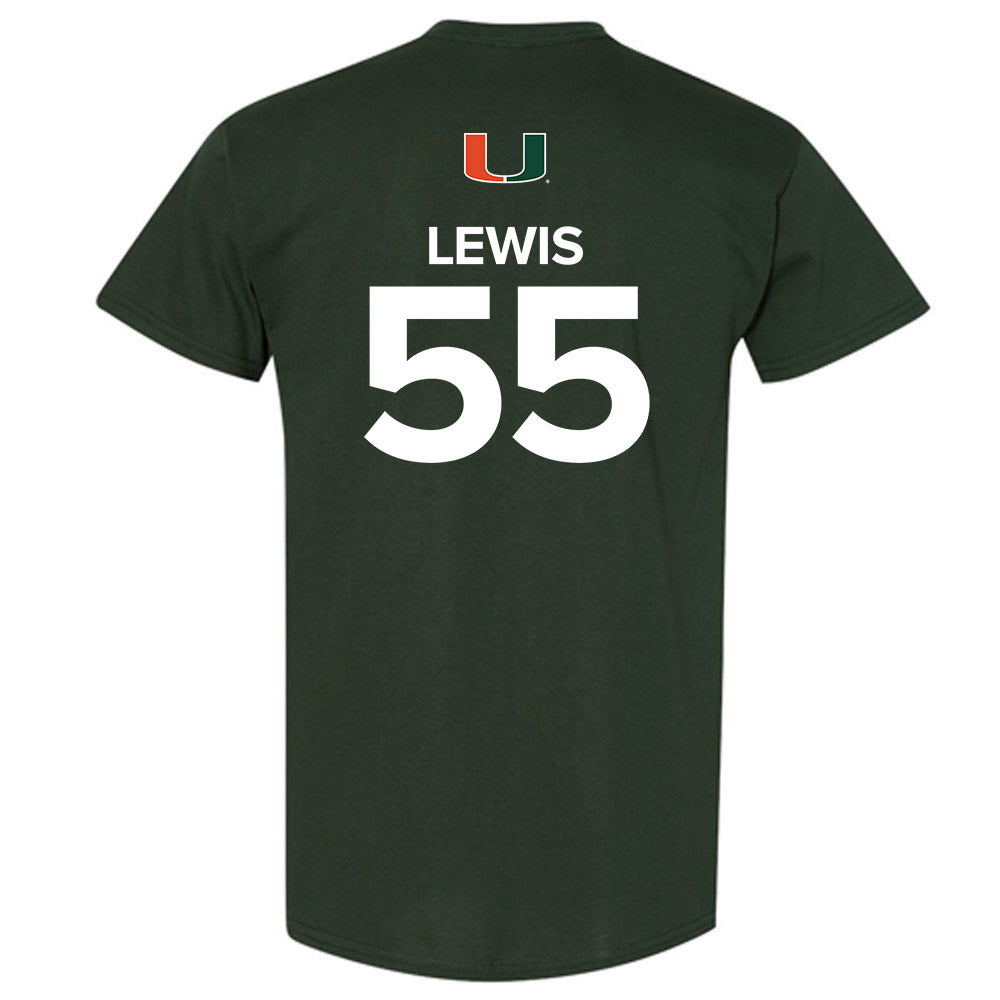 Miami - NCAA Men's Basketball : Acaden Lewis - Replica Shersey T-Shirt-1
