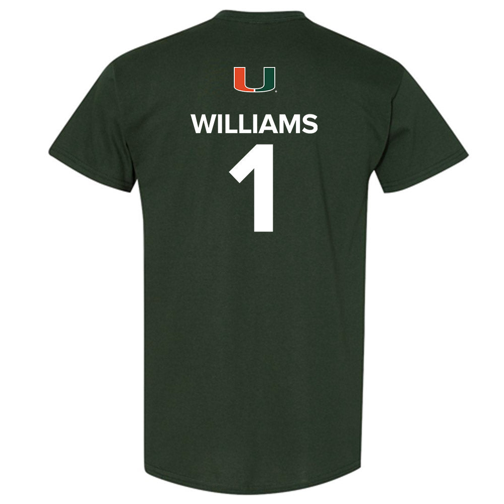 Miami - NCAA Women's Basketball : Cameron Williams - Replica Shersey T-Shirt-1