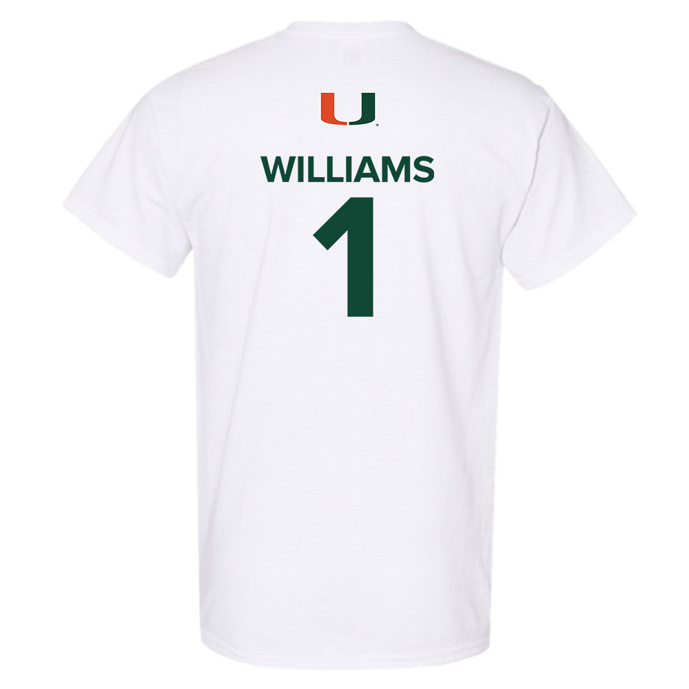 Miami - NCAA Women's Basketball : Cameron Williams - Replica Shersey T-Shirt-1
