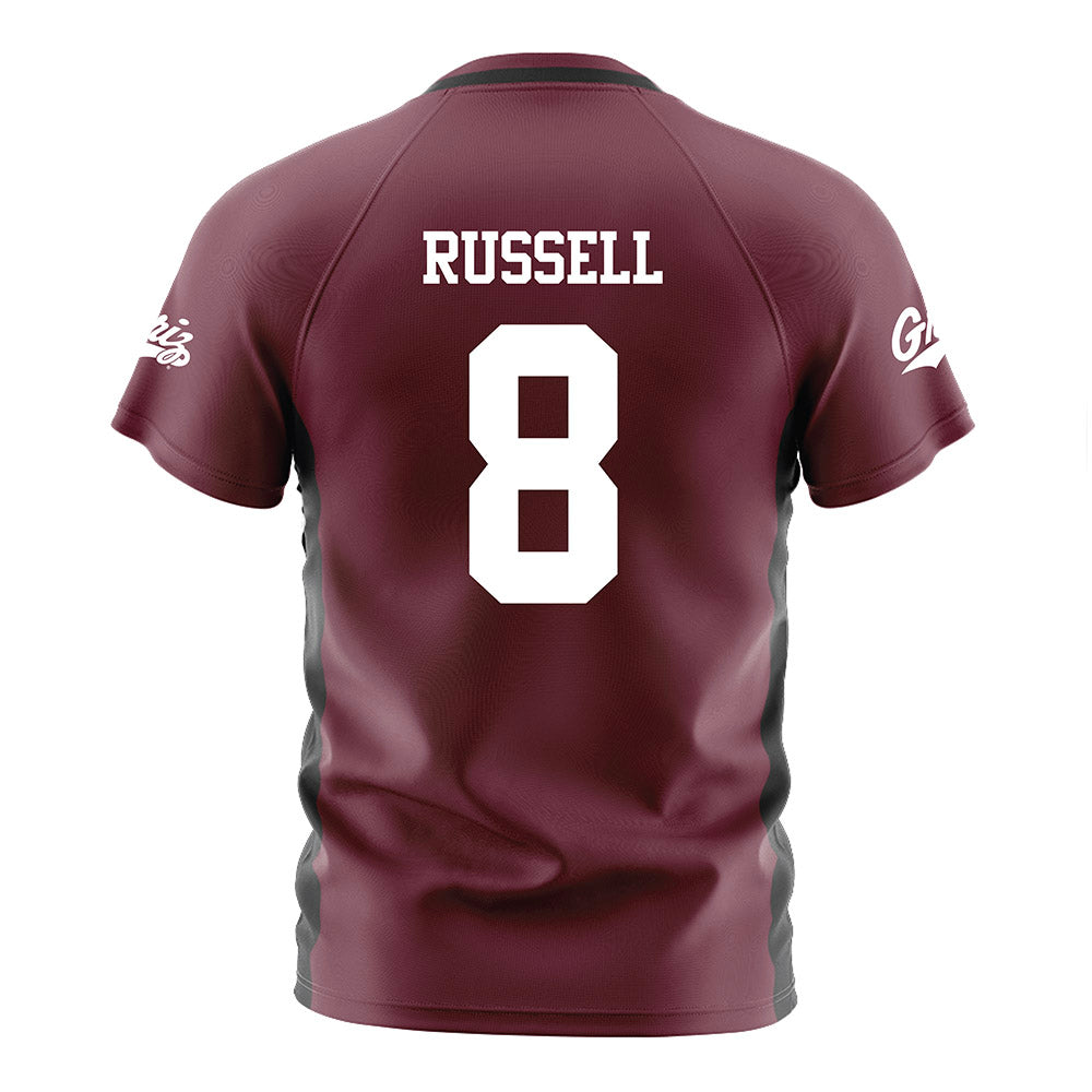 Montana - NCAA Women's Soccer : Grace Russell - Maroon Soccer Jersey-1