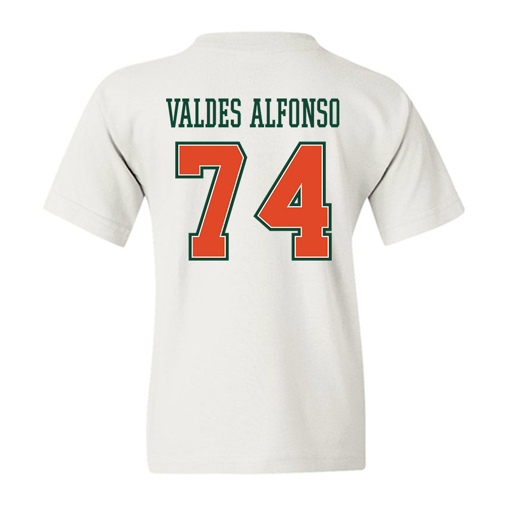 Miami - NCAA Football : Yerovi Valdes Alfonso - Youth T-Shirt-1