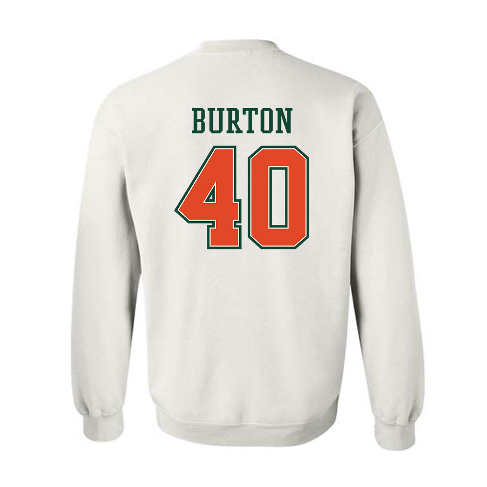 Miami - NCAA Football : Brennan Burton - Crewneck Sweatshirt-1