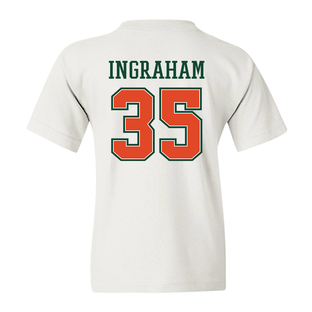 Miami - NCAA Football : Monroe Ingraham - Youth T-Shirt-1