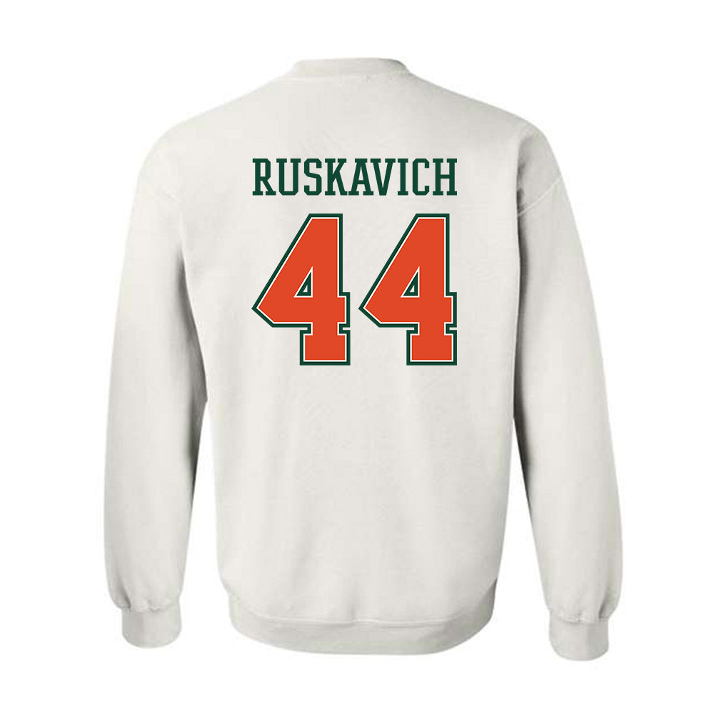 Miami - NCAA Football : Owen Ruskavich - Crewneck Sweatshirt-1