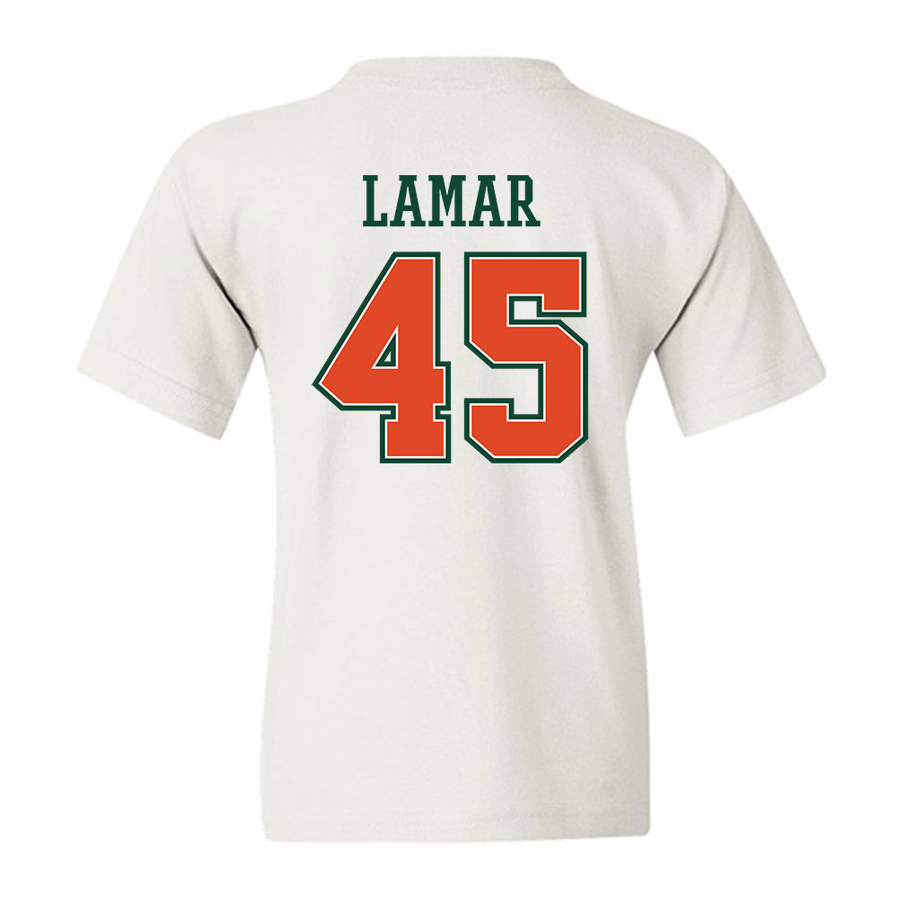 Miami - NCAA Football : Braylon Lamar - Youth T-Shirt-1