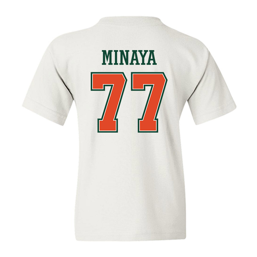 Miami - NCAA Football : Juan Minaya - Youth T-Shirt-1