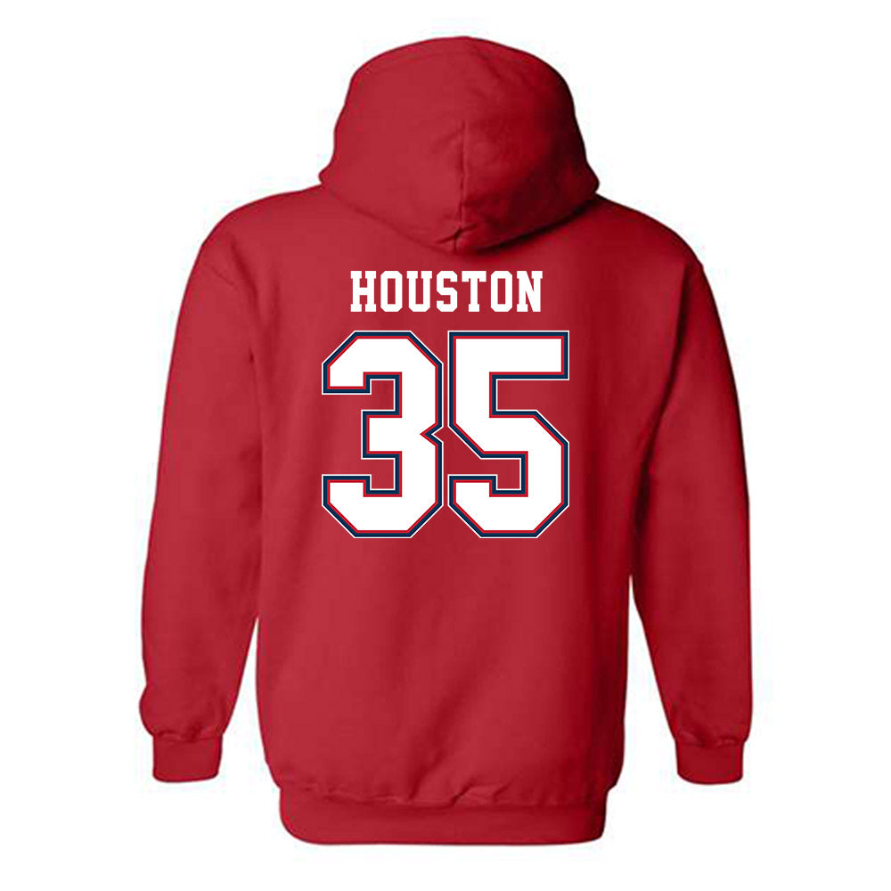 Utah Tech - NCAA Football : Justin Houston - Classic Shersey Hooded Sweatshirt-1