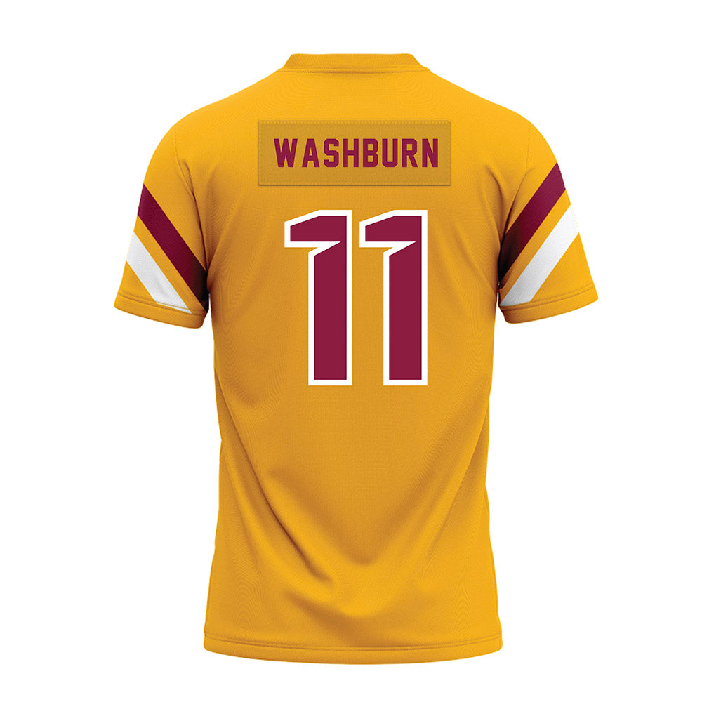 Bethune - NCAA Football : Isaiah Washburn - Gold Premium Football Jersey-1