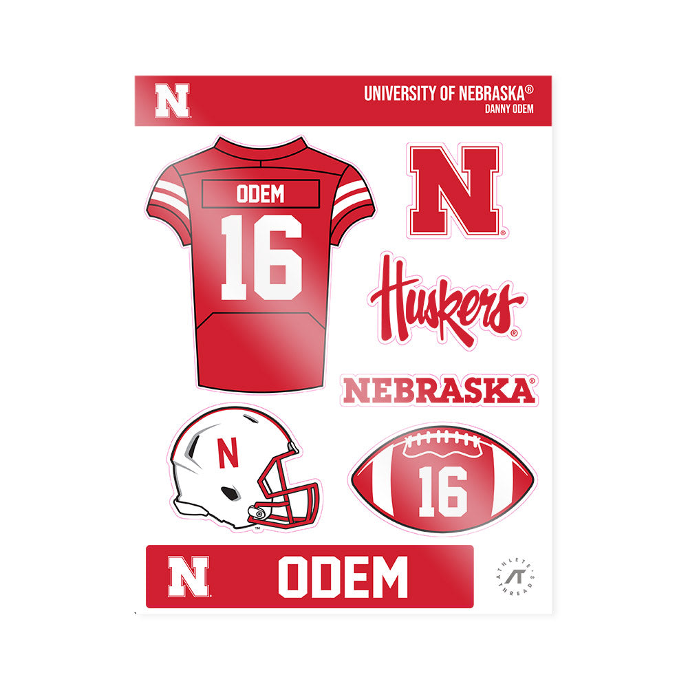 Nebraska - NCAA Football : Danny Odem - Sticker Sheet-0