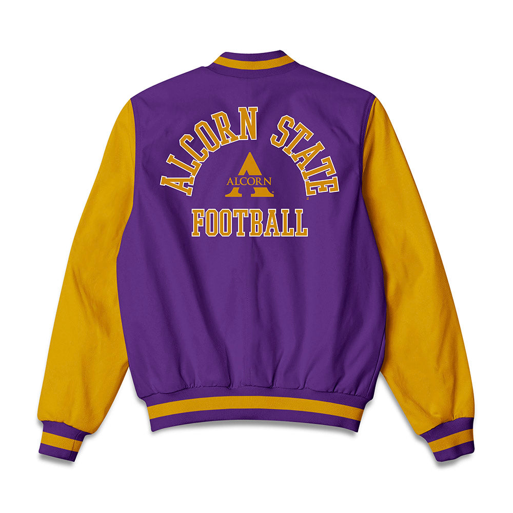 Alcorn - NCAA Football : Tabias Hinton - Bomber Jacket-1