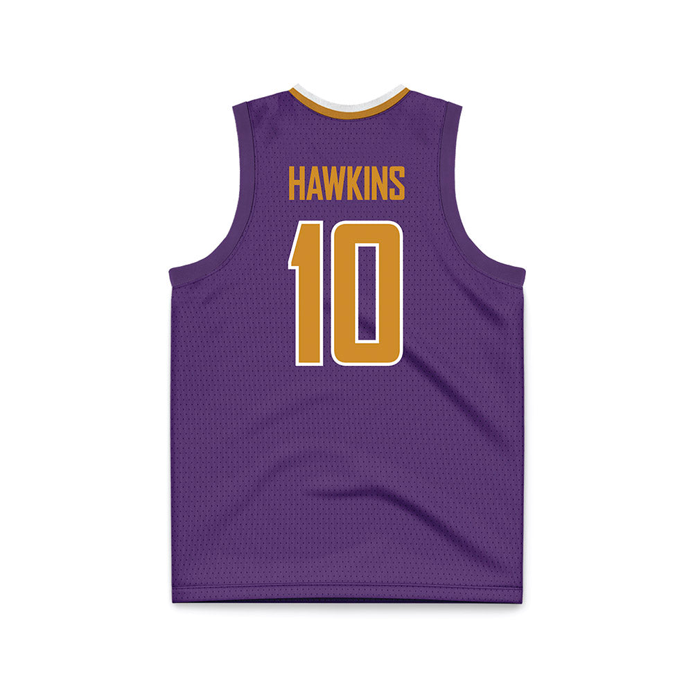 Alcorn - NCAA Men's Basketball : Alex Hawkins - Purple Basketball Jersey-1
