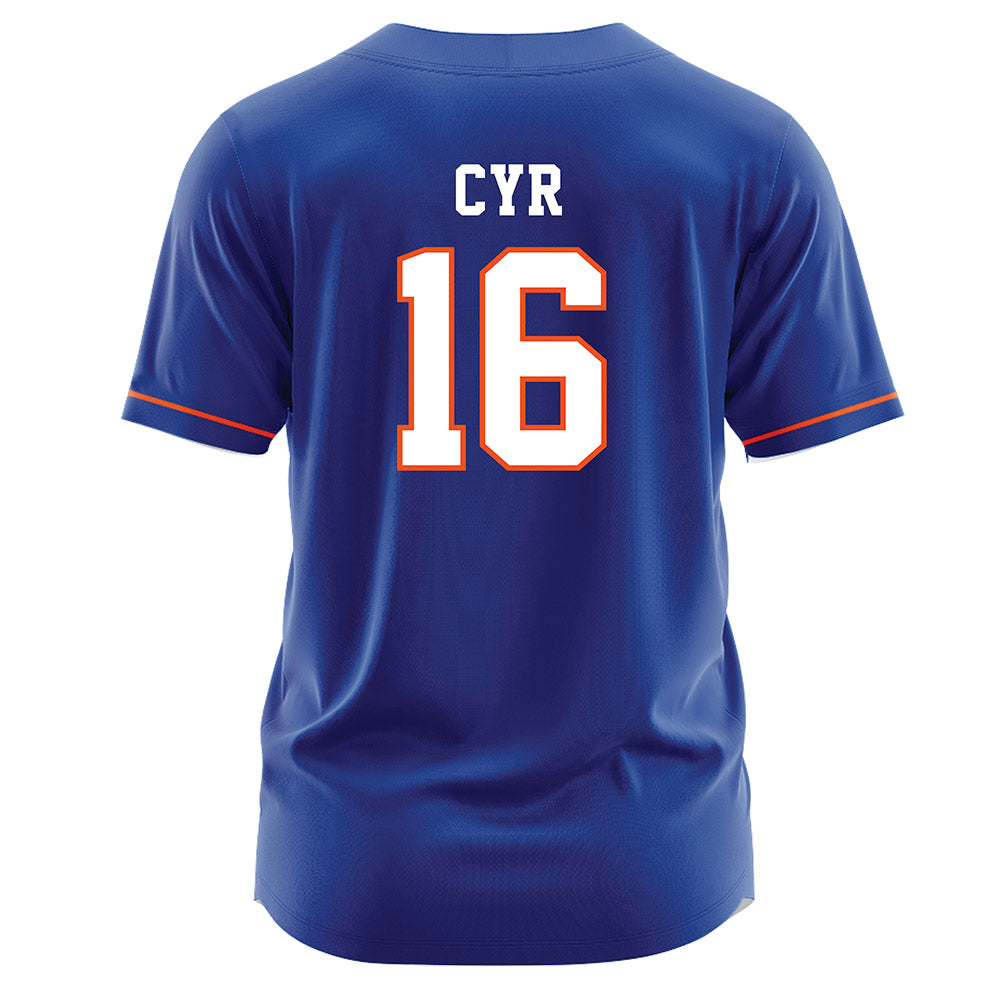 HCU - NCAA Baseball : Jacob Cyr - Blue Jersey-1
