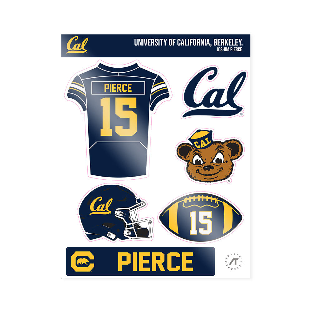 UC Berkeley - NCAA Football : Joshua Pierce - Sticker Sheet-0