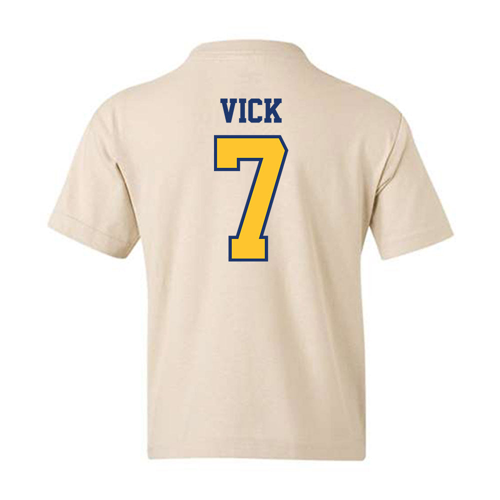 North Carolina A&T - NCAA Men's Basketball : Brooklyn Vick - Youth T-Shirt-1