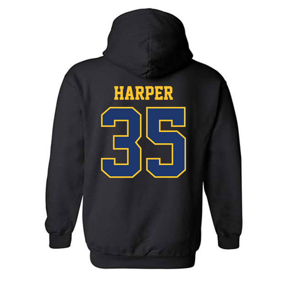 North Carolina A&T - NCAA Baseball : Bo Harper - Classic Shersey Hooded Sweatshirt-1