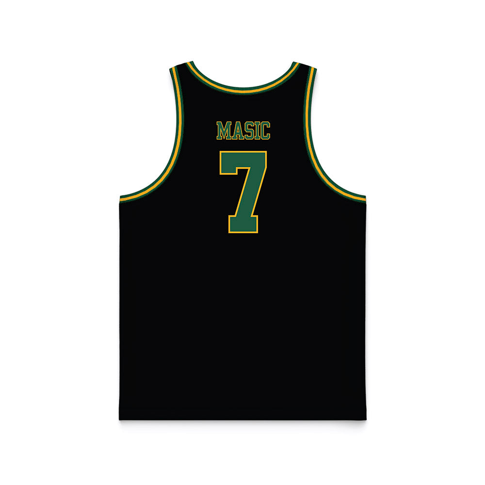 USFCA - NCAA Men's Basketball : Vukasin Masic - Black Basketball Jersey-1