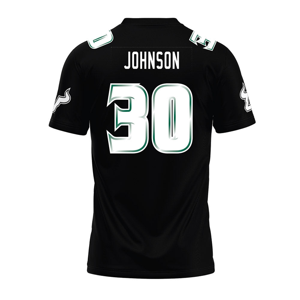 USF - NCAA Football : Jeremiah Johnson - Black Premium Football Jersey-1