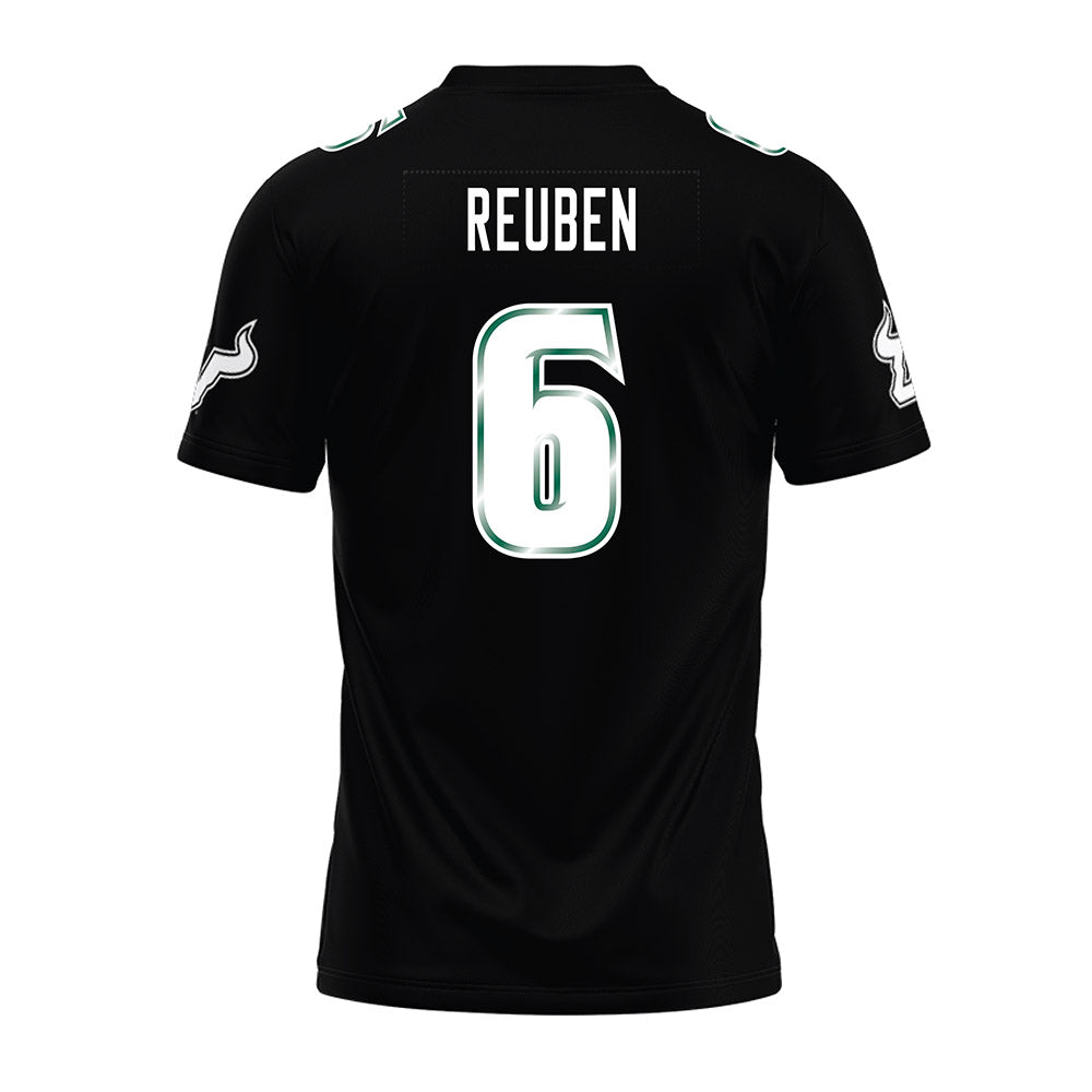 USF - NCAA Football : Mudia Reuben - Black Premium Football Jersey-1