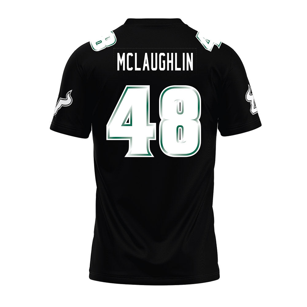 USF - NCAA Football : Turner McLaughlin - Black Premium Football Jersey-1
