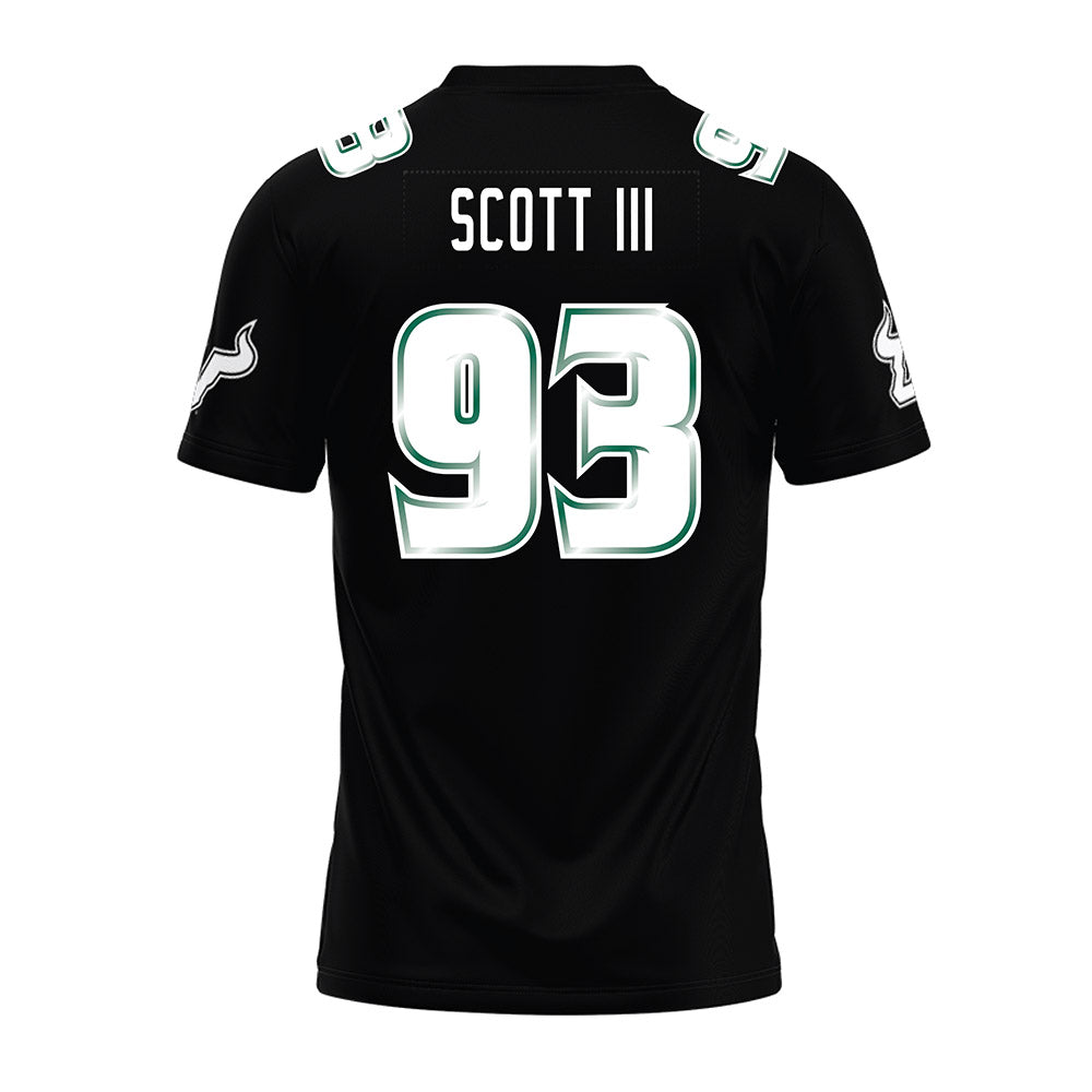 USF - NCAA Football : Richard Scott III - Black Premium Football Jersey-1